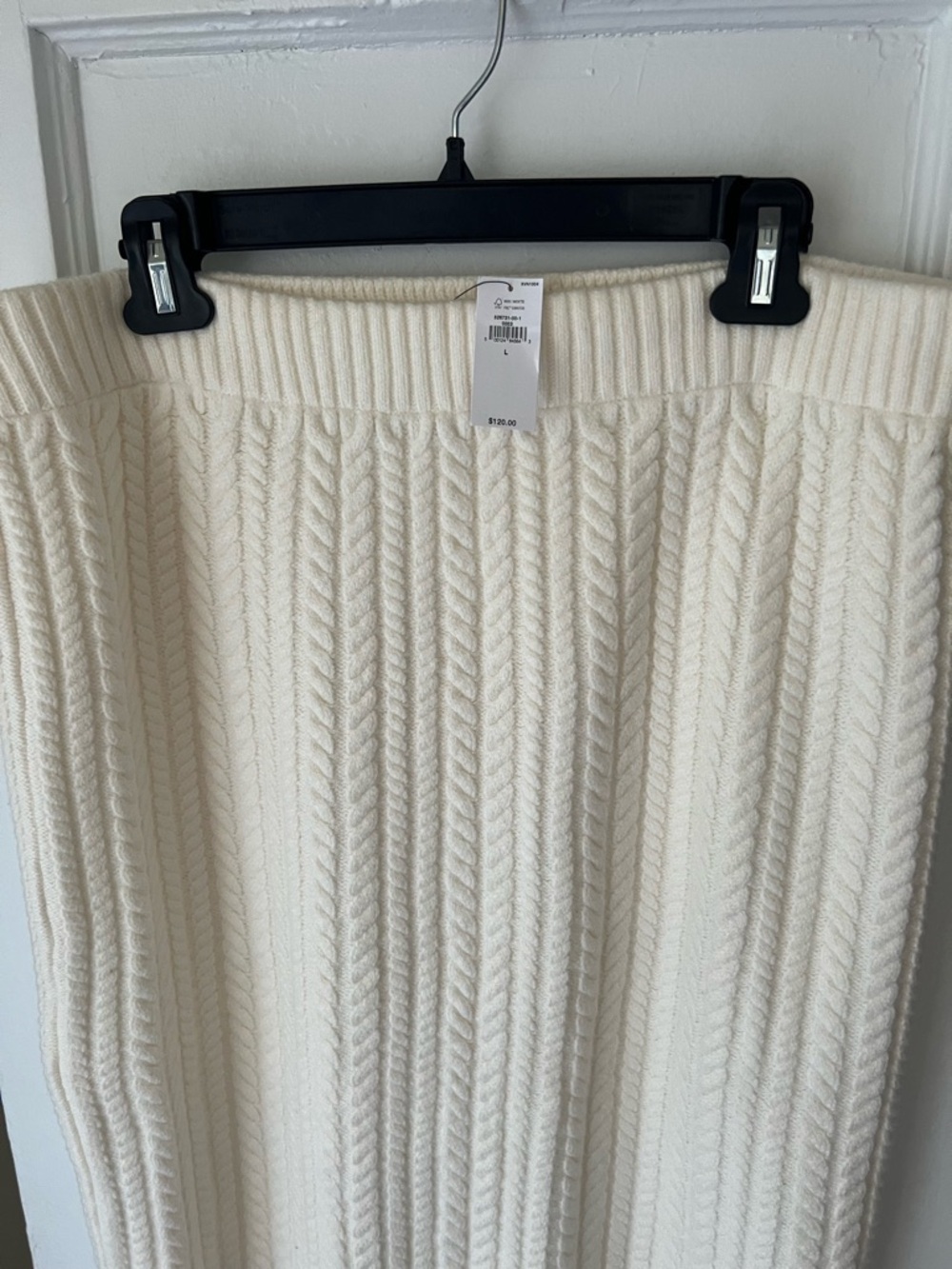 NWT Banana Republic Ivory Cable-Knit Skirt
